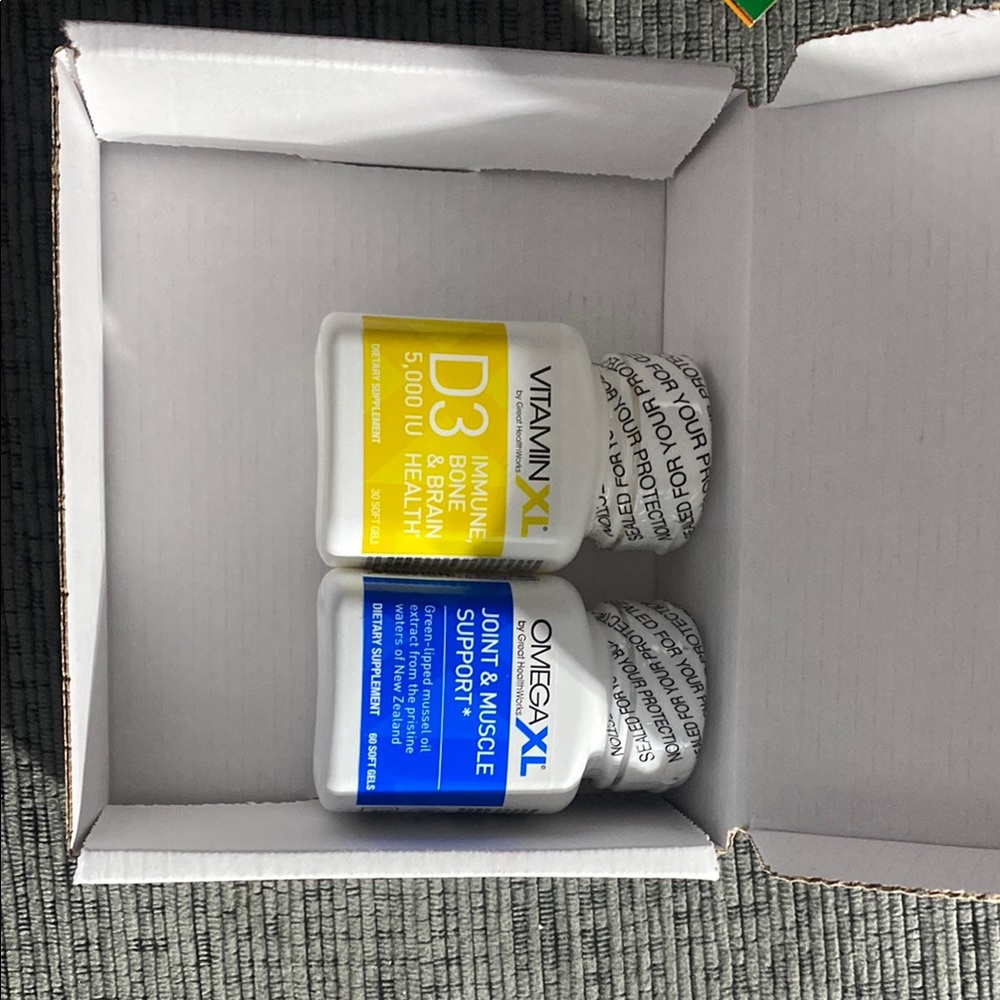 Vitamin XL D3 and Omega XL Supplements